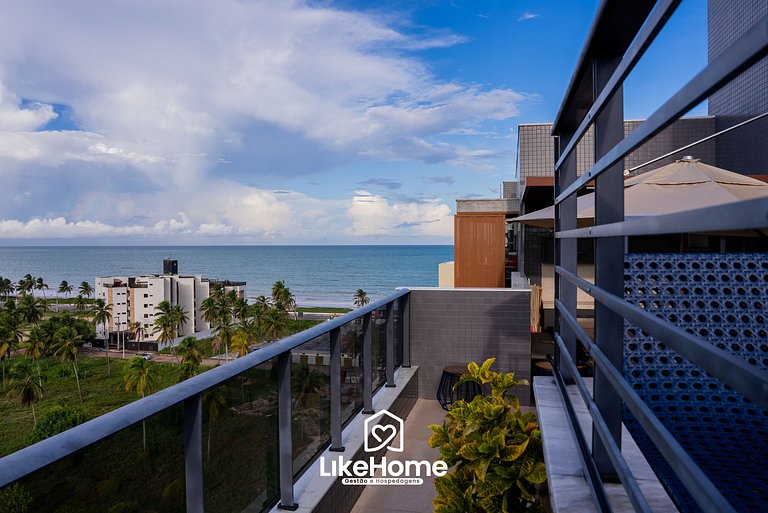 Ocean View Flat with Balcony-LikeHome Hospedagens